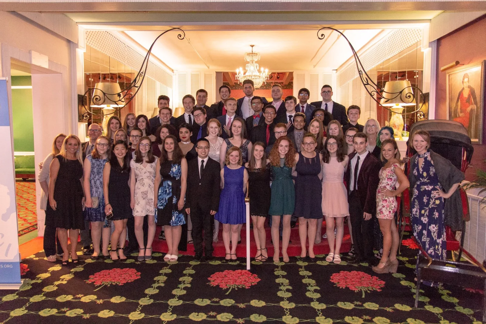 The Walled Lake Western Forensics team dressed up at the Grand Hotel