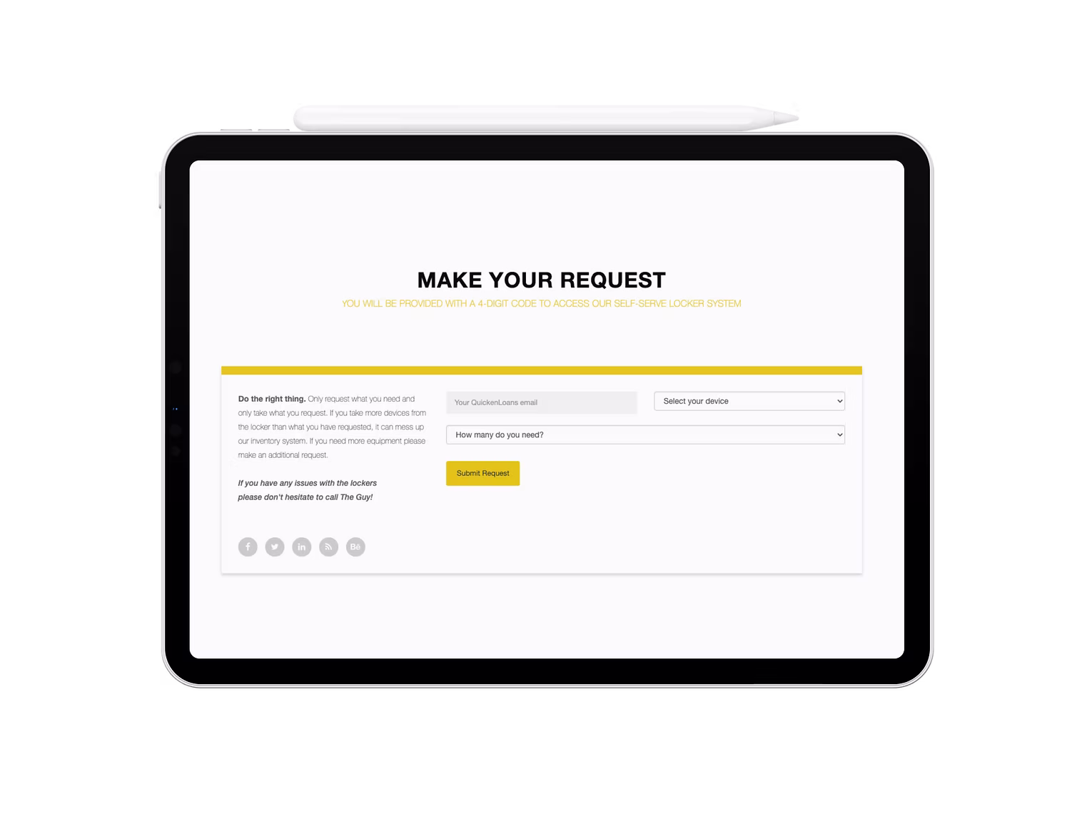 Make Your Request form